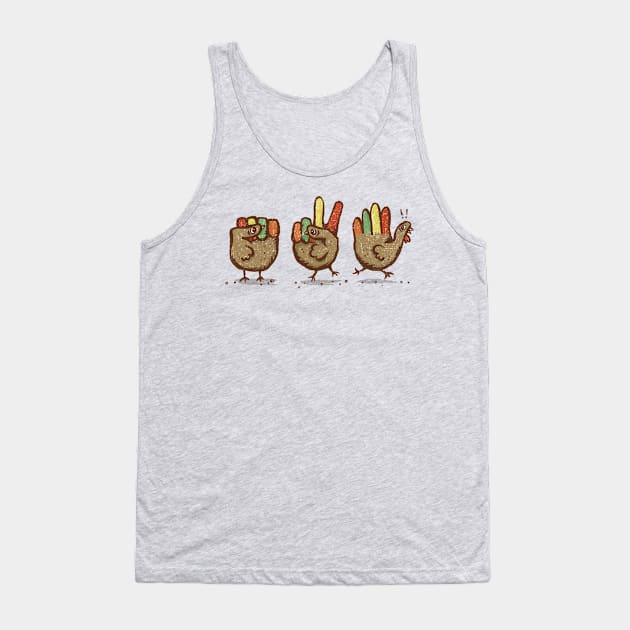 Plymouth Rock, Paper, Turkey Tank Top by kg07_shirts